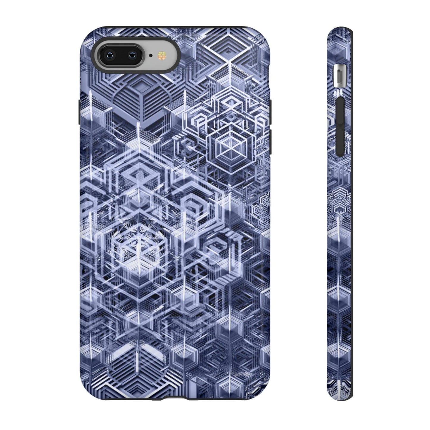 Sacred Geometry Hexagon Honeycomb Psychedelic AI Phone Case - Alchemystics.org
