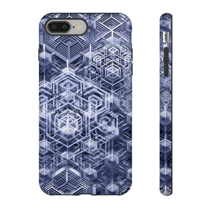 Sacred Geometry Hexagon Honeycomb Psychedelic AI Phone Case - Alchemystics.org
