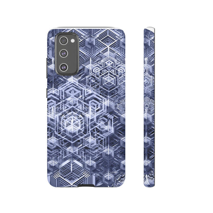 Sacred Geometry Hexagon Honeycomb Psychedelic AI Phone Case - Alchemystics.org