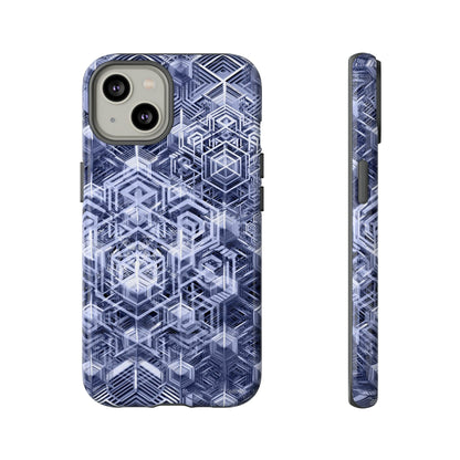 Sacred Geometry Hexagon Honeycomb Psychedelic AI Phone Case - Alchemystics.org