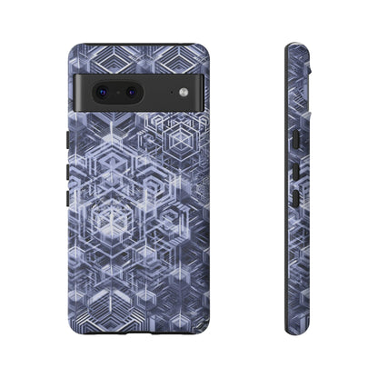 Sacred Geometry Hexagon Honeycomb Psychedelic AI Phone Case - Alchemystics.org