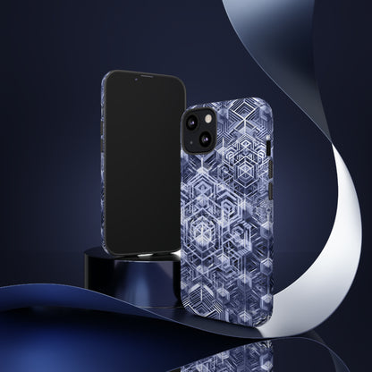 Sacred Geometry Hexagon Honeycomb Psychedelic AI Phone Case - Alchemystics.org