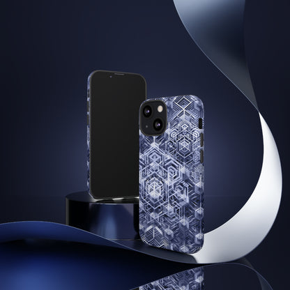 Sacred Geometry Hexagon Honeycomb Psychedelic AI Phone Case - Alchemystics.org