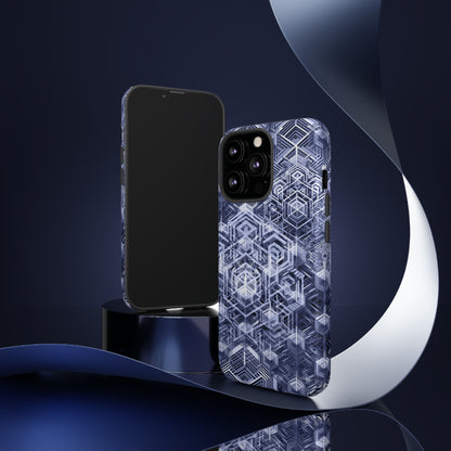 Sacred Geometry Hexagon Honeycomb Psychedelic AI Phone Case - Alchemystics.org