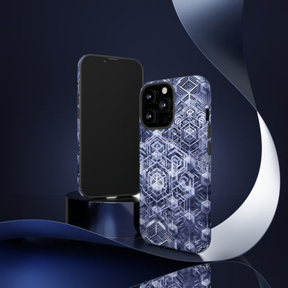 Sacred Geometry Hexagon Honeycomb Psychedelic AI Phone Case - Alchemystics.org