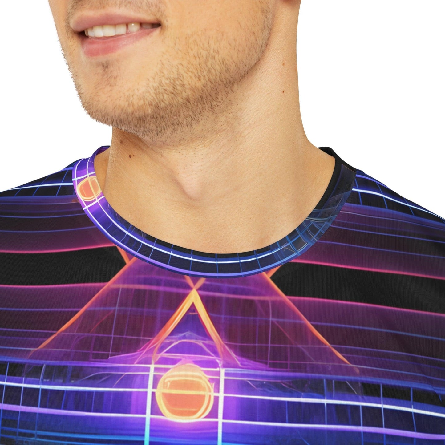 Sri Yantra 3D Sacred Geometry Octane Colorful Symmetrical Sublimation-Digital AI Art T-Shirt for Street or Festival Wear - Alchemystics.org