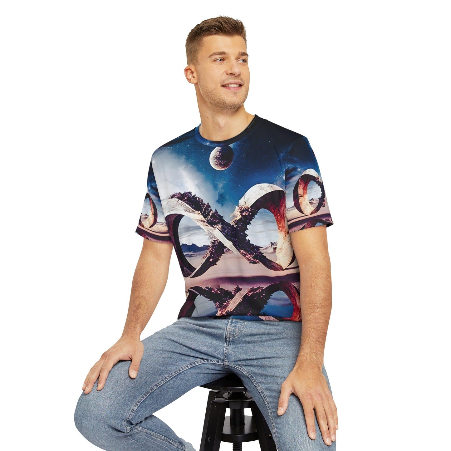 Surreal Infinite Possibilities - All Over Print (AOP) / Sublimation Design - Digital AI Art T-Shirt for Street or Festival Wear - Alchemystics.org