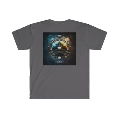 Symmetry of Worlds : Embrace the Perfect Balance of Order and Chaos - Visionary Psychedelic Ai Art Men's and Women's Unisex Soft Style T-Shirt for Festival and Street Wear - Alchemystics.org