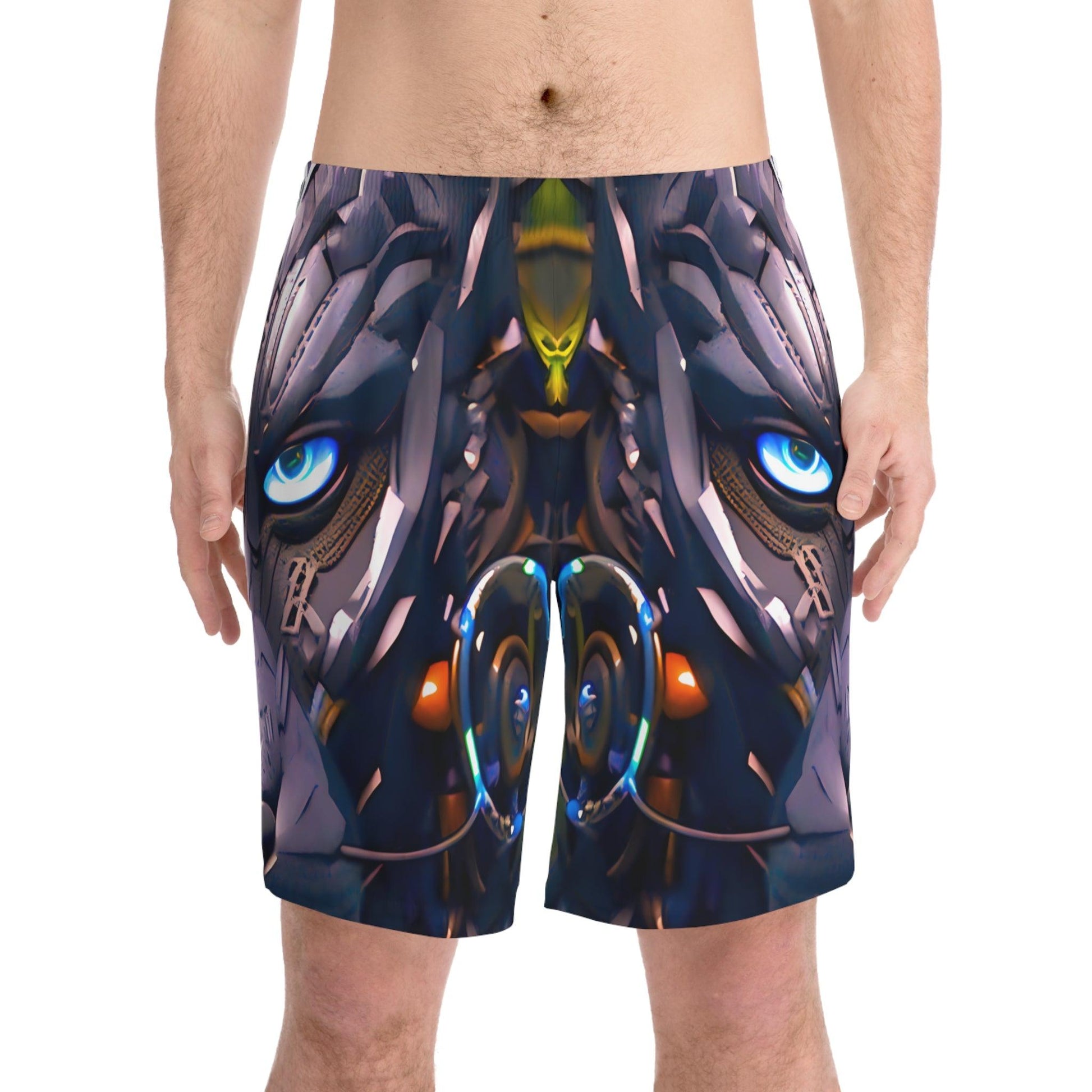 The Jeweled Jaguar Jungle Beach Shorts - Alchemystics.org