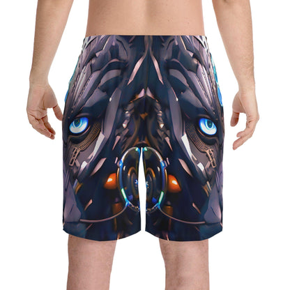 The Jeweled Jaguar Jungle Beach Shorts - Alchemystics.org