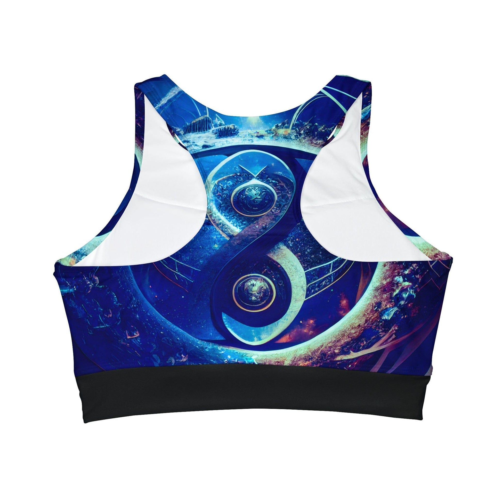The Perfect Balance of Order and Chaos - Sacred Geometry Infinity Blue Top - Digital Art - Alchemystics.org