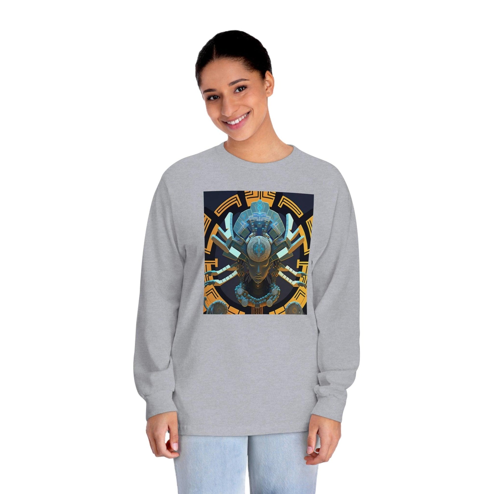 Unisex Classic Long Sleeve T-Shirt Chaos Existence Bot Ai Art - Alchemystics.org