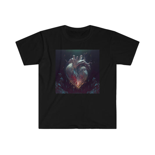 Unisex Softstyle T-Shirt - AI Visionary Art - A Mending Heart - Alchemystics.org