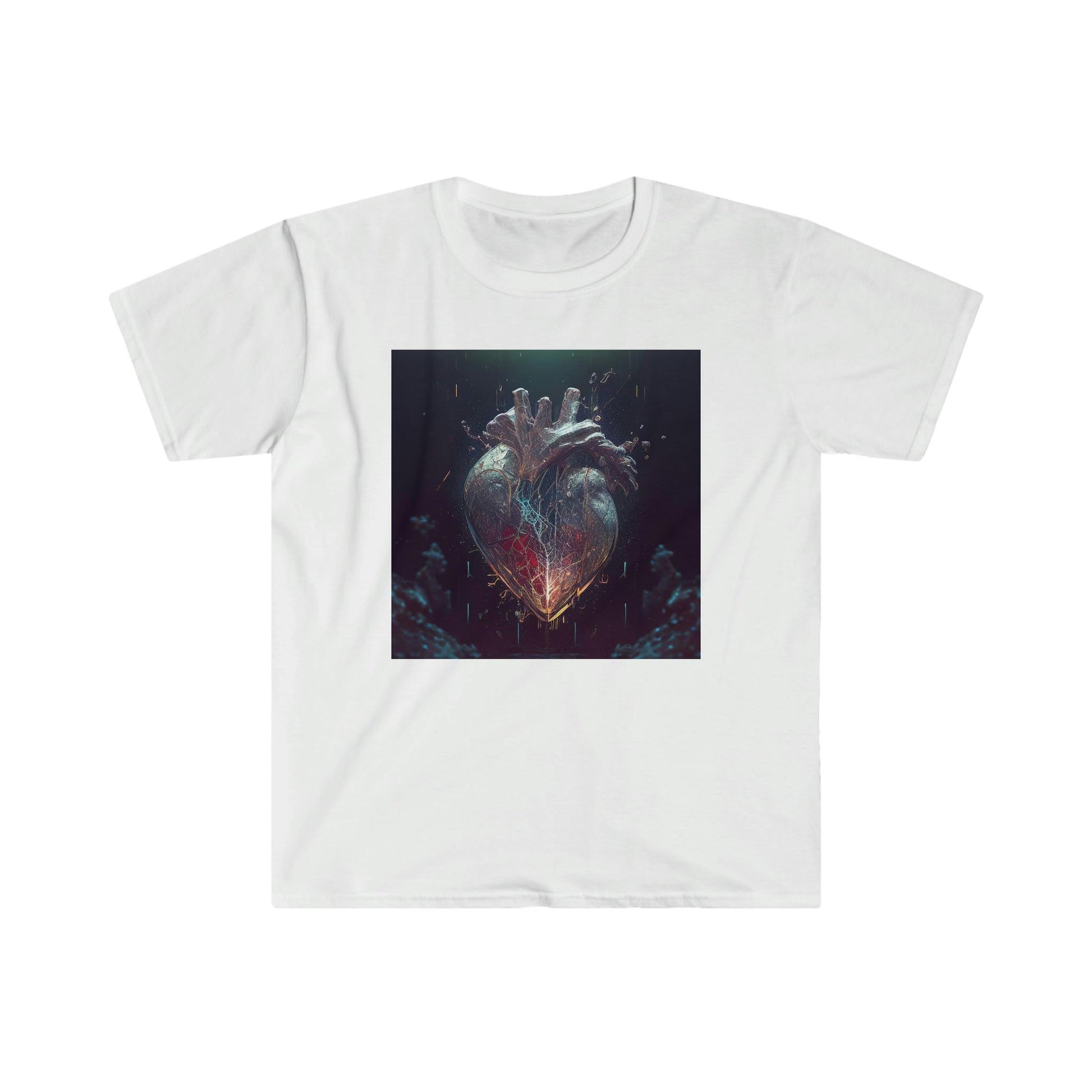 Unisex Softstyle T-Shirt - AI Visionary Art - A Mending Heart - Alchemystics.org