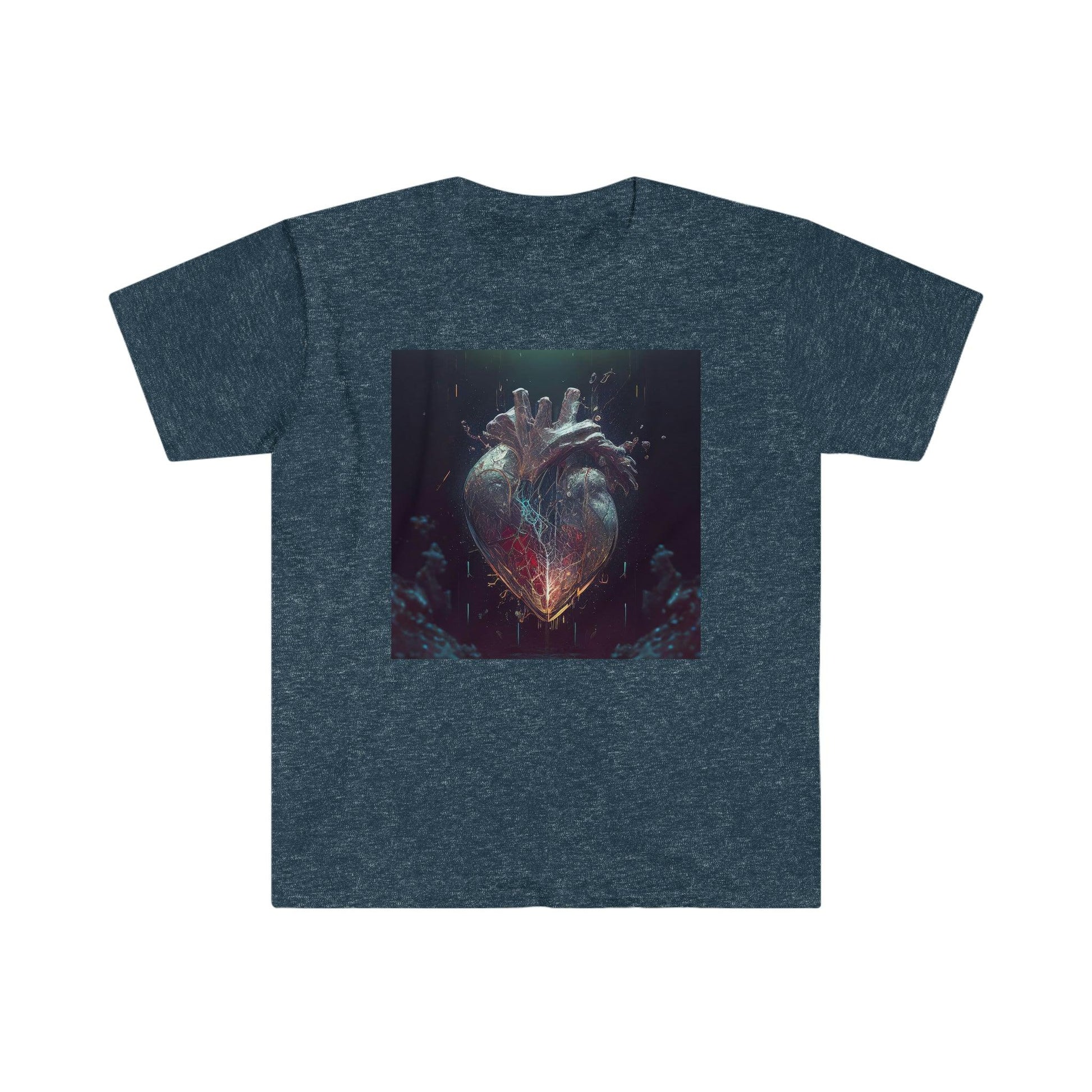 Unisex Softstyle T-Shirt - AI Visionary Art - A Mending Heart - Alchemystics.org