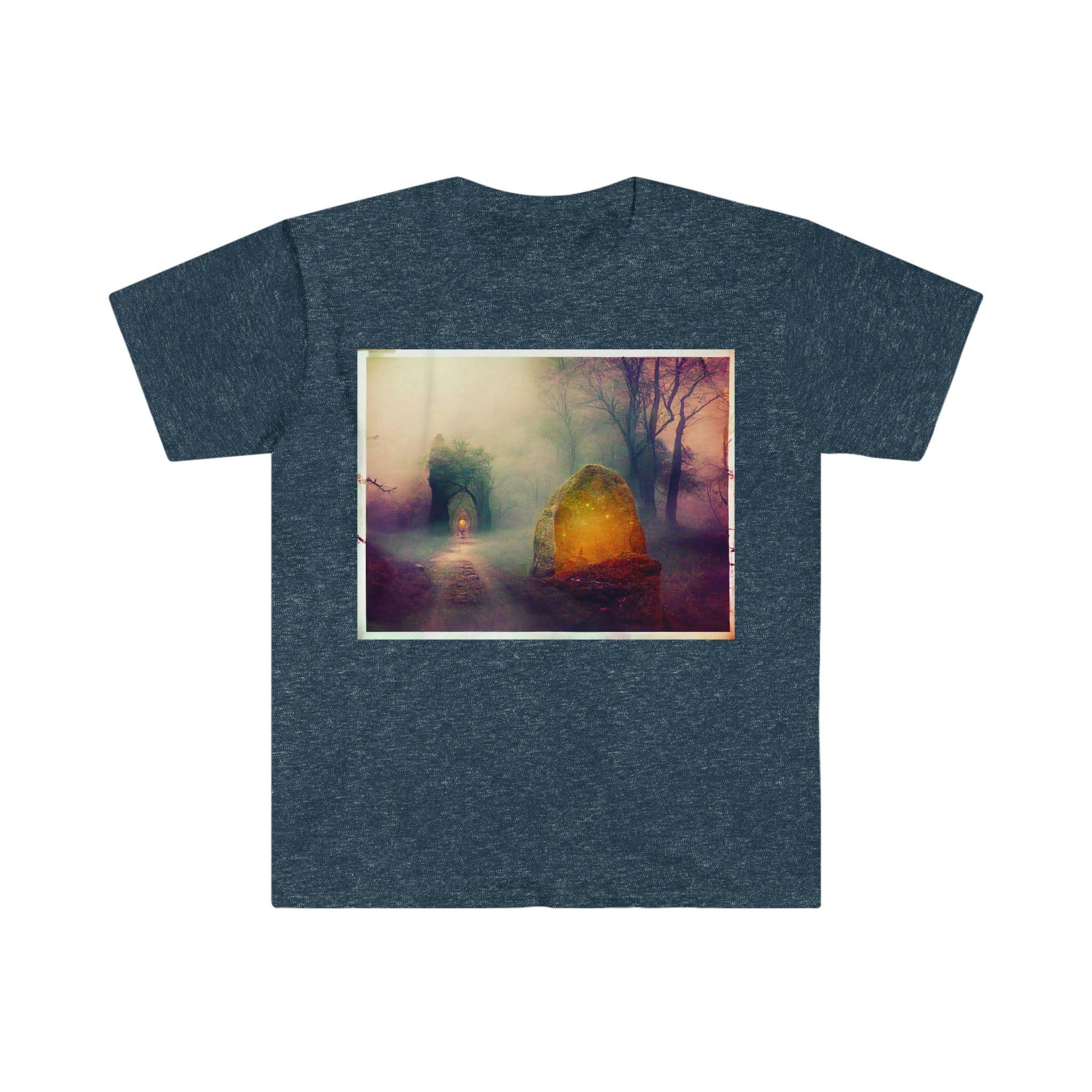 Visionary Psychedelic Ai Art Men's and Women's Unisex Soft Style T-Shirt for Festival and Street Wear Philosopher's Stone 2.0 - Alchemystics.org