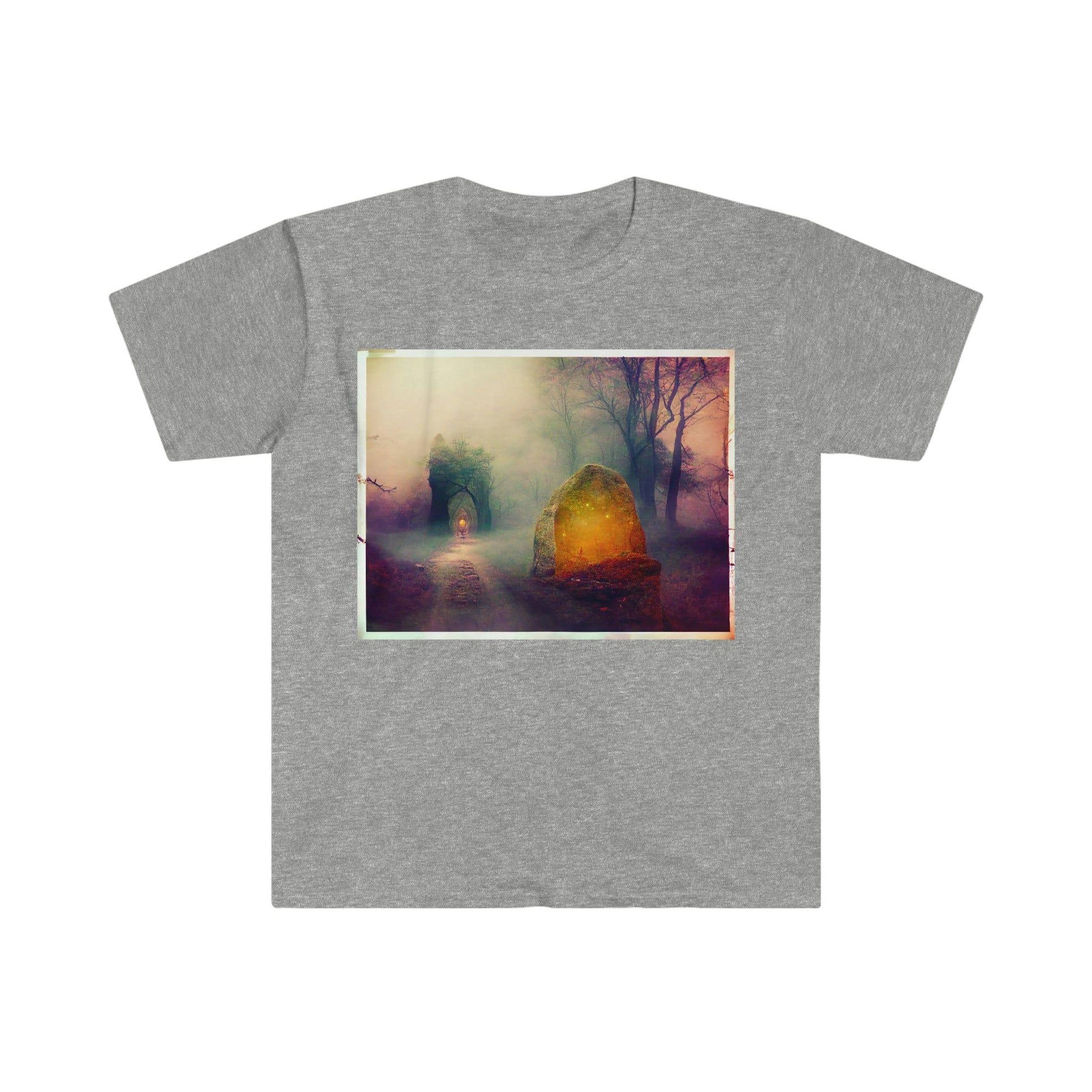 Visionary Psychedelic Ai Art Men's and Women's Unisex Soft Style T-Shirt for Festival and Street Wear Philosopher's Stone 2.0 - Alchemystics.org