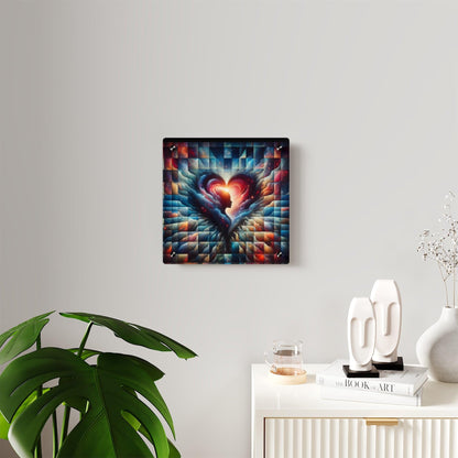 When Love Emerges When You Least Expect it - Acrylic Wall Art Panels by Meta Zen - Valentine's Day 2024 - Alchemystics.org